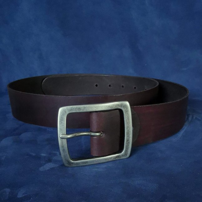 Opasek tmavě hnědý Klasic, 4,5cm šíře