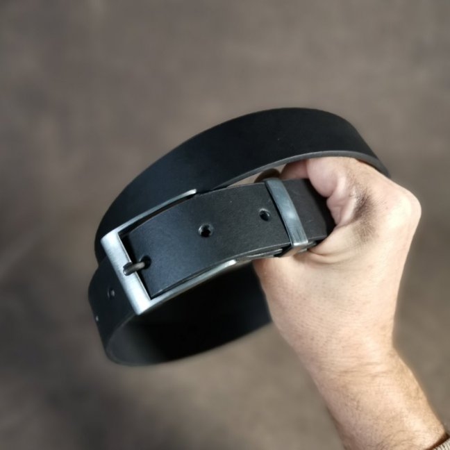 Kožený opasek - Klasik černý