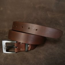 Kožený opasek - Klasik hnědý