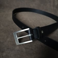 Opasek černý s nerez přezkou