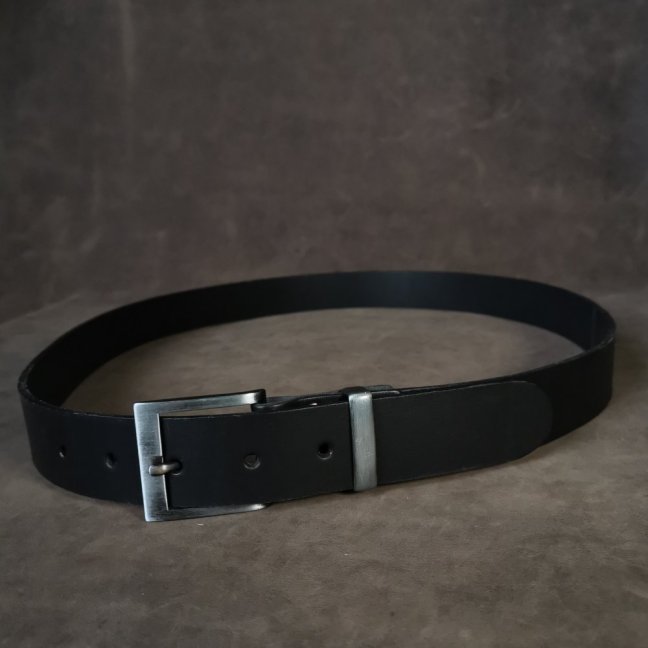 Kožený opasek - Klasik černý