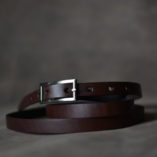 Kožený opasek - Klasik tmavě hnědý