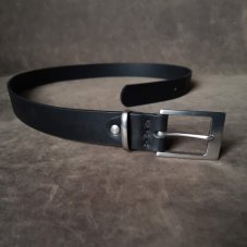 Opasek černý s nerez přezkou