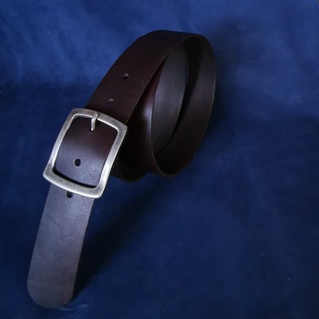 Opasek tmavě hnědý Klasic, 4,5cm šíře