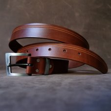 Kožený opasek - Lineal středně hnědý