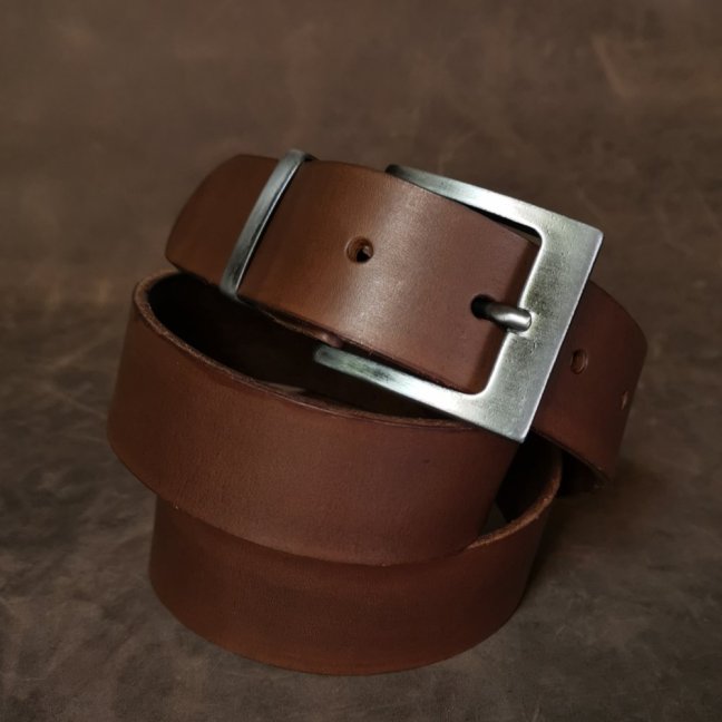 Kožený opasek - Klasik hnědý