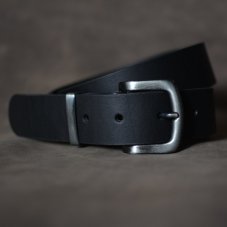 Kožený opasek - Klasik černý