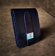 Tmavě modrá s nerez průvlečkou