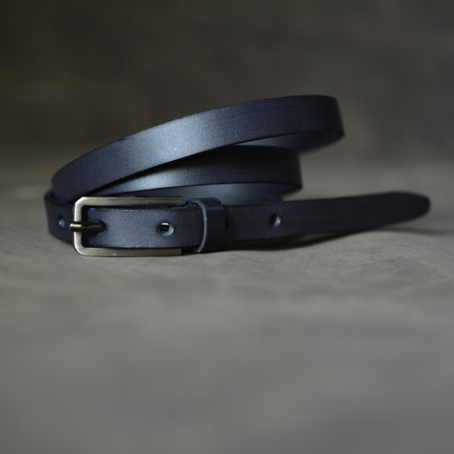 Kožený opasek - Klasik černá