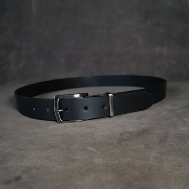 Kožený opasek - Klasik černý