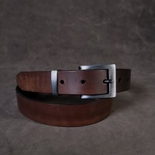 Kožený opasek - Klasik tmavě hnědý