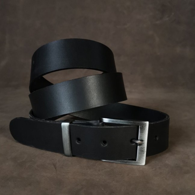 Kožený opasek - Klasik černý