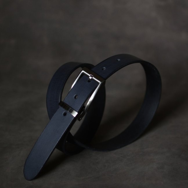 Kožený opasek - Klasik černý