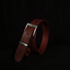 Kožený opasek - Lineal vínový