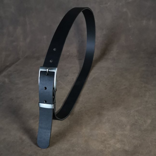 Kožený opasek - Klasik černý