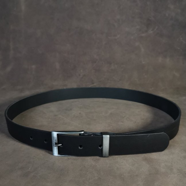 Kožený opasek - Klasik černý