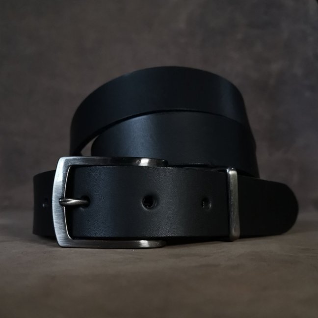 Kožený opasek - Klasik černý