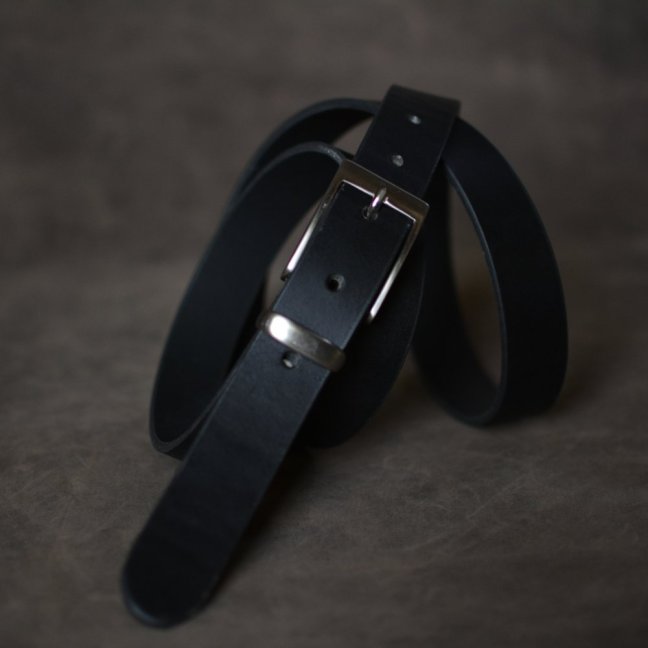 Kožený opasek - Klasik, černý