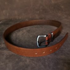 Kožený opasek - Klasik světle hnědý