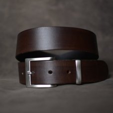 Kožený opasek - Klasik tmavě hnědý