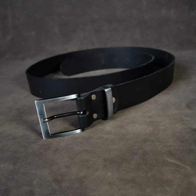 Kožený opasek - Klasik černý