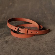 Kožený opasek - Klasik světle hnědý