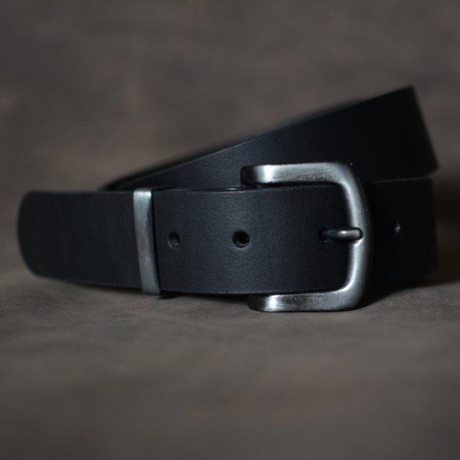 Kožený opasek - Klasik černý