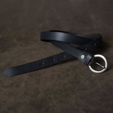 Kožený opasek - Klasik černý