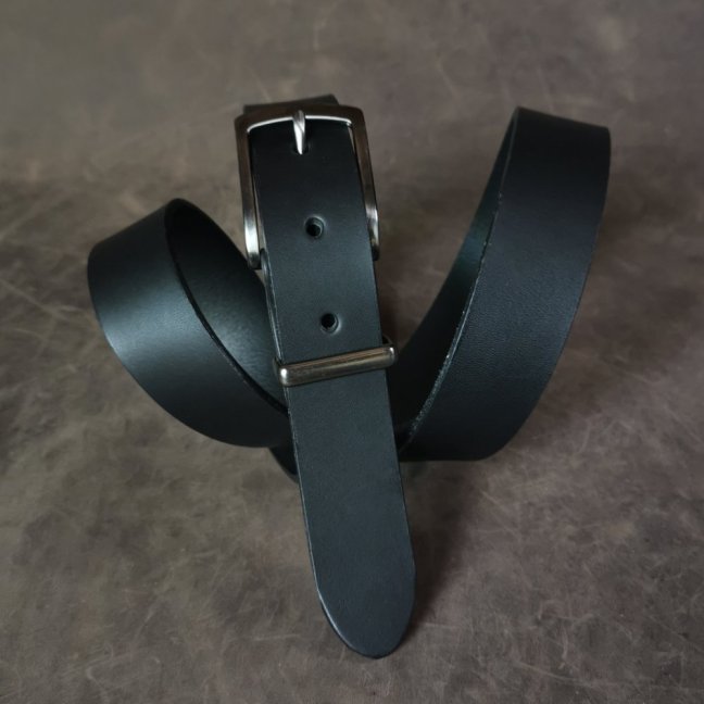 Kožený opasek - Klasik černý