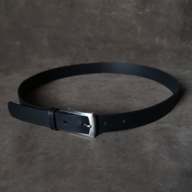 Opasek černý s nerez přezkou