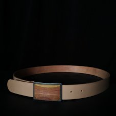 Opasek s originální dřevěnou sponou