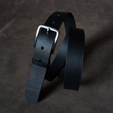 Opasek černý s nerez přezkou