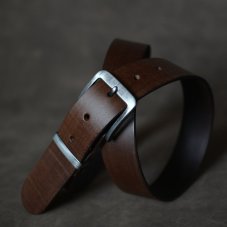 Kožený opasek - Klasik tmavě hnědý