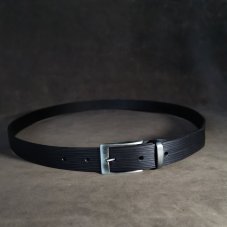 Kožený opasek - Pure černý i extradlouhý