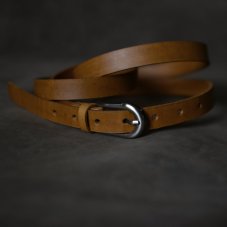 Kožený opasek - Klasik pískově hnědý