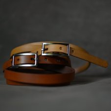 Kožený opasek - Klasik pískový