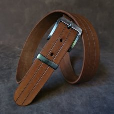Kožený opasek - Lineal středně hnědý