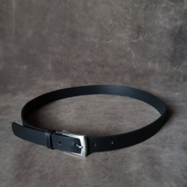 Opasek černý s nerez přezkou