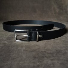 Opasek černý s nerez přezkou