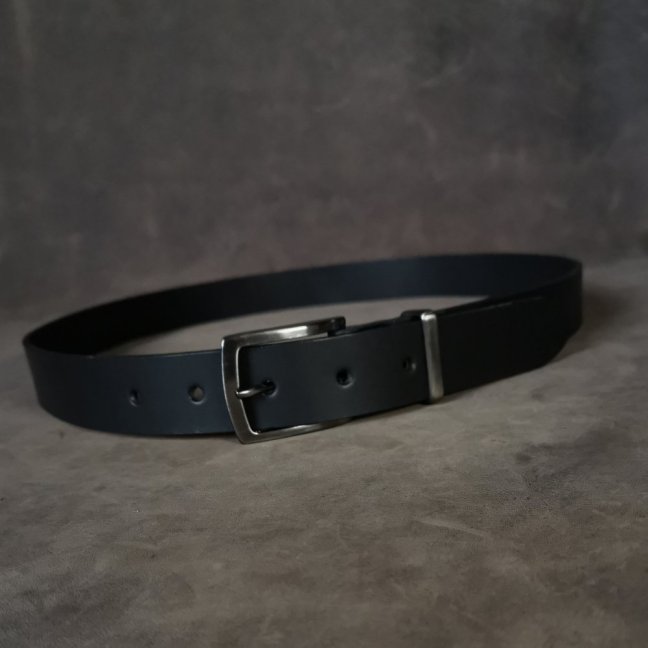 Kožený opasek - Klasik černý