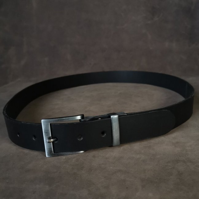 Kožený opasek - Klasik černý