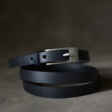 Kožený opasek - Klasik černá