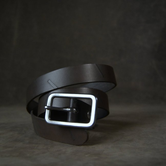 Opasek Geometry do šedé...s nerez přezkou