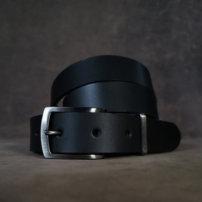 Kožený opasek - Klasik černý