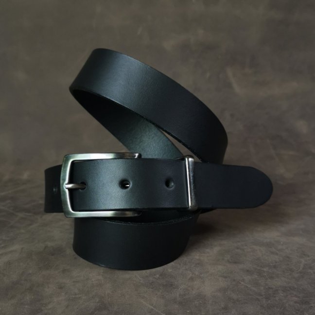Kožený opasek - Klasik černý