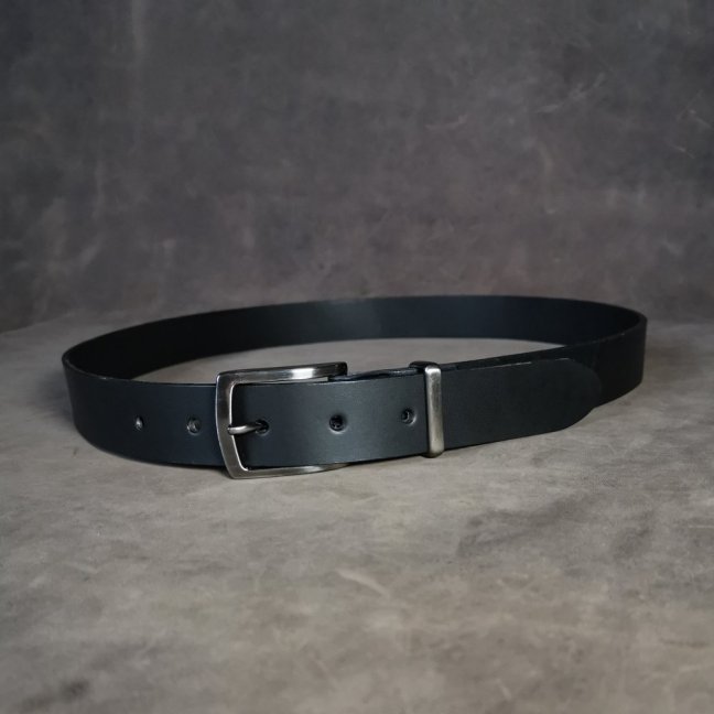 Kožený opasek - Klasik černý