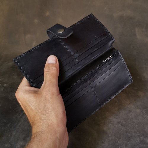 Dámská šedočerná peněženka