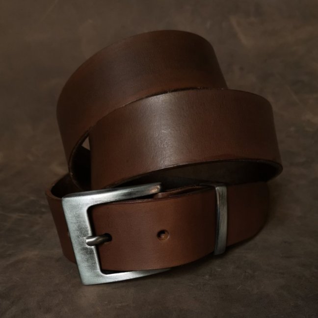 Kožený opasek - Klasik hnědý