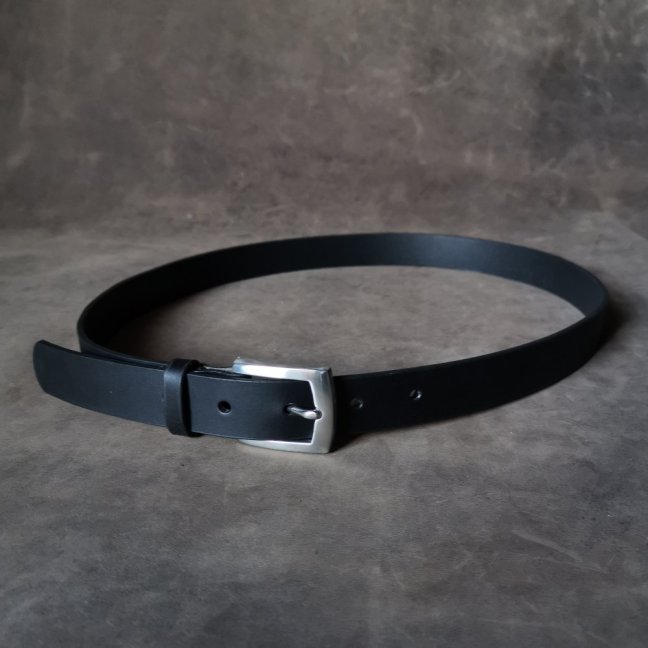 Opasek černý s nerez přezkou
