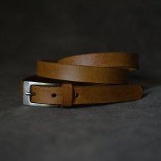 Kožený opasek - Klasik okr